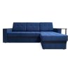 Диван угловой Атланта Синий велюр