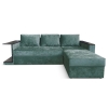 Угловой диван Берг со столиком  велюр Ментол
