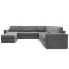 П-образный диван Стаббен Серый букле