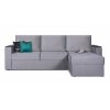 Диван угловой Меларен Серый велюр
