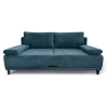 Прямой диван Даллас Синий велюр