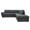 Угловой диван Орхус/ Темно Серый Велюр