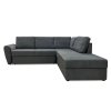Угловой диван Орхус/ Темно Серый Велюр