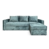Угловой диван Лунден велюр Ментол