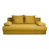 Прямой диван еврокнижка Аверсо Горчичный велюр