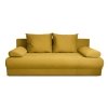 Прямой диван еврокнижка Аверсо Горчичный велюр