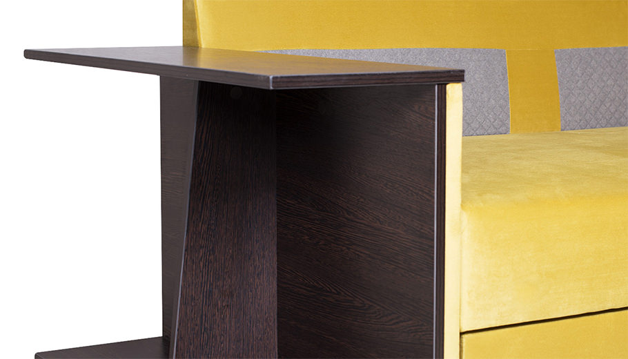 Берг Диван с подлокотником столиком