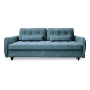 Диван прямой Ультра Сине-голубой велюр