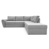 Угловой диван Орхус Светло серый рогожка
