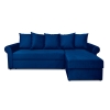 Угловой диван Астрид (Рейн) Синий велюр