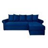 Угловой диван Астрид (Рейн) Синий велюр