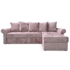 Угловой диван Астрид (Рейн) Розовый велюр