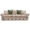 Диван прямой Арвика  Зеленый / Цветы