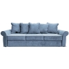 Прямой диван Арвика Голубой велюр плюш