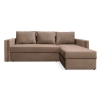 Угловой диван Лунден Какао велюр