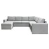 П-образный диван Стаббен Серый рогожка