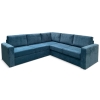 Угловой диван Ольборг Голубой велюр