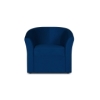 Кресло Андерсен с пуфом Синий велюр