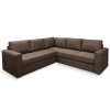 Угловой диван Ольборг Коричневый рогожка