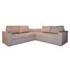 Угловой диван Фоборг с полкой Бежевый