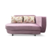 Прямой диван-тахта Бали Розовый велюр