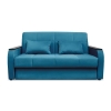 Прямой диван аккордеон Креско М Синий велюр