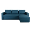 Угловой диван Лунден Синий рогожка 