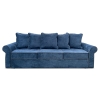 Диван прямой Арвика Светло синий велюр