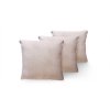 Три Декоративные подушки GOLDEN флок бежевый