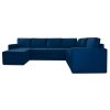 П-образный диван Стаббен  Синий Велюр