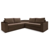 Угловой диван Фоборг с полкой Коричневый