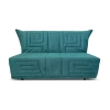 Прямой диван аккордеон Креско Б  Бирюзовый велюр