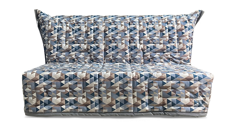 Маленький Прямой диван аккордеон Креско Б со съемным чехлом 