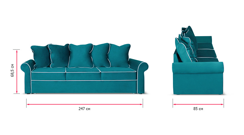 Прямой диван Арвика , рис.9
