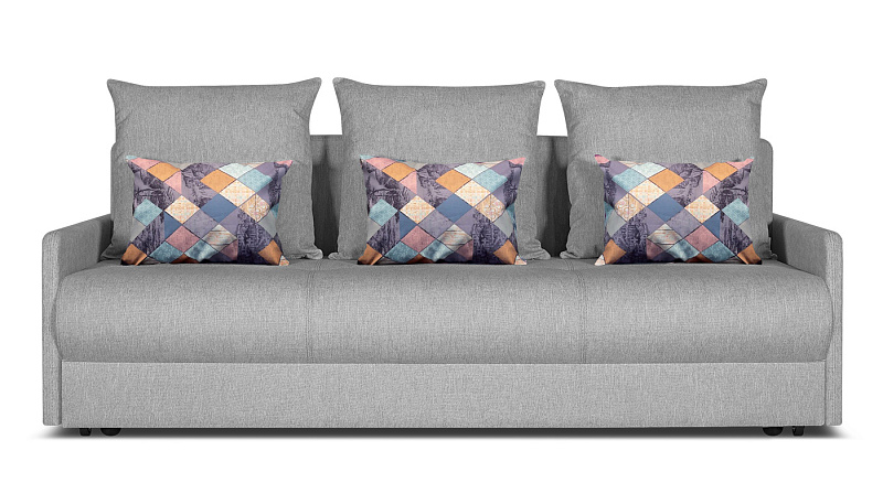 Прямой диван Авила еврокнижка с блоком независимых пружин