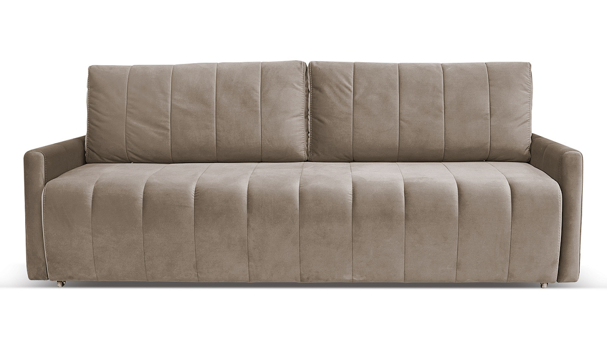 Прямой диван Норфолк Бежевый велюр