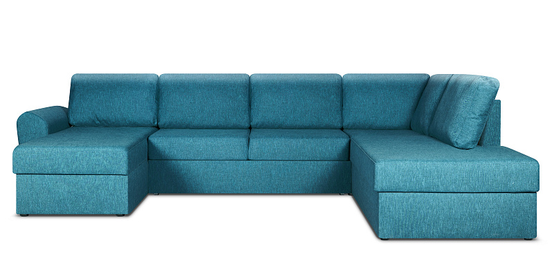 Большой П-образный диван Копенгаген с ящиком для белья
